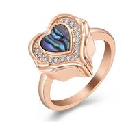 ZEZILE Crémation bijoux pour les cendres coeur avec ailes d’ange urne bague coquille doigt bague proches souvenir pour les femmes