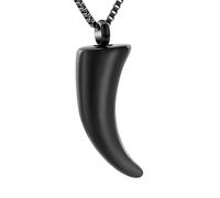 ZEZILE Crémation Bijoux Urne Collier pour Cendres En Acier Inoxydable Cendres Pendentif Pour Femmes Hommes Souvenir Bijoux Commémoratifs