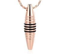ZEZILE Crémation collier de bijoux en forme d’olive avec serrure commémorative boule creuse, pot pendentif, bijoux commémoratifs humains