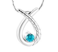 ZEZILE Crémation Colliers Pour Cendres Incrusté Cristal Larme Pendentif Urnes Souvenir Charme Mémorial Cadeaux Violet Diamant