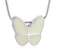 ZEZILE Crémation papillon, bijoux, colliers, urne, cou pour cendres, femmes, pendentif commémoratif de cendres, bijoux en cendres