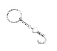ZEZILE Crochet de pêche crémation porte-clés pour cendres souvenir bijoux commémoratifs pour femmes/hommes