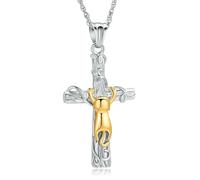 ZEZILE Croix urne collier pour cendres chat animal de compagnie crémation bijoux souvenir en acier inoxydable Memorial pendentif cadeau pour hommes femmes