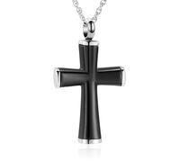 ZEZILE Croix urne collier pour cendres titulaire souvenir mémorial crémation bijoux pour femmes hommes