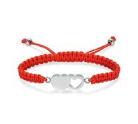 ZEZILE Double coeur crémation bracelet pour femmes hommes acier inoxydable cendres pendentif corde tressée mémorial cendres bijoux Bracelet souvenir