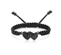 ZEZILE Double coeur urne Bracelet pour cendre, corde tressée réglable, crémation, bijoux, acier inoxydable, Memorial Bracelet, souvenir pour les femmes