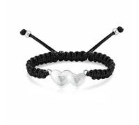 ZEZILE Double coeur urne Bracelet pour cendre, corde tressée réglable, crémation, bijoux, acier inoxydable, Memorial Bracelet, souvenir pour les femmes
