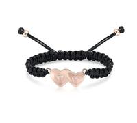 ZEZILE Double coeur urne Bracelet pour cendre, corde tressée réglable, crémation, bijoux, acier inoxydable, Memorial Bracelet, souvenir pour les femmes