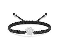 ZEZILE empreintes de patte urne Bracelet pour cendres cristal crémation bijoux en acier inoxydable mémorial pour animaux de compagnie cendres pendentif souvenir pour femmes hommes