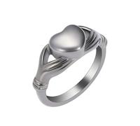 ZEZILE Étreinte de la main en forme de coeur crémation Memorial anneaux en acier inoxydable Memorial Jewelry urnes pour cendres humaines 4 couleurs souvenirs cadeaux