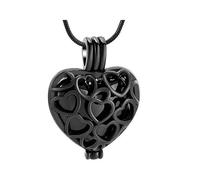 ZEZILE Évidé Coeur Crémation Bijoux Urne Colliers Pour Cendres Souvenir Pendentif Funéraire Commémoratif Cadeau