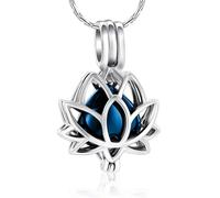 ZEZILE Évidé fleur de lotus crémation bijoux urne colliers pour cendres souvenir pendentif funéraire Memorial cadeau