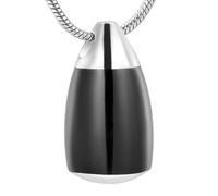 ZEZILE Goutte d’eau Memroial Bijoux Mémoire Laisser Pendentif Tenir Cendres Goutte d’Eau Crémation Urne Collier Pour Cendres Animales/Humaines