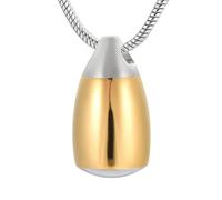 ZEZILE Goutte d’eau Memroial Bijoux Mémoire Laisser Pendentif Tenir Cendres Goutte d’Eau Crémation Urne Collier Pour Cendres Animales/Humaines