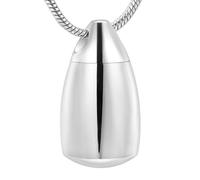 ZEZILE Goutte d’eau Memroial Bijoux Mémoire Laisser Pendentif Tenir Cendres Goutte d’Eau Crémation Urne Collier Pour Cendres Animales/Humaines