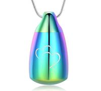 ZEZILE Goutte d’eau Memroial Bijoux Mémoire Laisser Pendentif Tenir Cendres Goutte d’Eau Crémation Urne Collier Pour Cendres Animales/Humaines