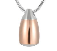 ZEZILE Goutte d’eau Memroial Bijoux Mémoire Laisser Pendentif Tenir Cendres Goutte d’Eau Crémation Urne Collier Pour Cendres Animales/Humaines