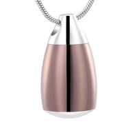 ZEZILE Goutte d’eau Memroial Bijoux Mémoire Laisser Pendentif Tenir Cendres Goutte d’Eau Crémation Urne Collier Pour Cendres Animales/Humaines