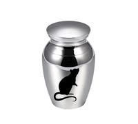 ZEZILE Gravure en acier inoxydable 72mm * 42mm Urnes de crémation pour cendres humaines Animaux de compagnie Cendres Souvenirs