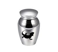ZEZILE Gravure en acier inoxydable 72mm * 42mm Urnes de crémation pour cendres humaines Animaux de compagnie Cendres Souvenirs