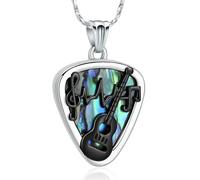 ZEZILE Guitare médiator urne collier pour cendres guitare crémation bijoux en acier inoxydable cendres pendentif mémorial cendres humaines bijoux souvenir