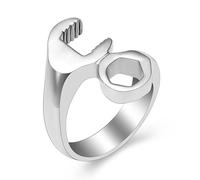 ZEZILE Hommes crémation urne anneaux pour cendres clé bague en acier inoxydable bijoux souvenir porte-cendres