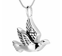 ZEZILE Mémorial Jewelley Animal Crémation Bijoux pour Cendres D’animaux De Compagnie Portant Sur Une Urne De Fleur Pour Femmes Hommes