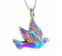 ZEZILE Mémorial Jewelley Animal Crémation Bijoux pour Cendres D’animaux De Compagnie Portant Sur Une Urne De Fleur Pour Femmes Hommes