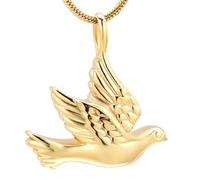 ZEZILE Mémorial Jewelley Animal Crémation Bijoux pour Cendres D’animaux De Compagnie Portant Sur Une Urne De Fleur Pour Femmes Hommes