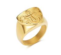 ZEZILE Mens Souvenir Bague Pour Cendres Croix Motif Acier Inoxydable Crémation Bijoux En Acier Inoxydable Funérailles Memorial Urn Anneaux