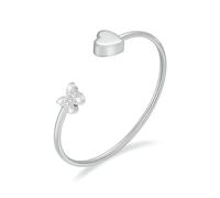 ZEZILE Papillon crémation bijoux coeur urne Bracelet pour cendres humaines Bracelet de crémation en acier inoxydable Bijoux commémoratifs pour femmes hommes