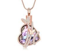 ZEZILE Papillon urne collier pour cendres pour les femmes fille Memorial amour coeur urne médaillon pendentif cendres souvenir collier
