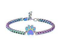 ZEZILE patte crémation bracelet gravure nom d’animal patte impression breloque bracelet cendres urne porte bijoux pour les femmes souvenir cadeau