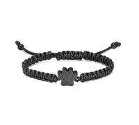 ZEZILE Patte d’animal de compagnie crémation urne bracelet petites pattes de cristal urnes pour chien/chat cendres bijoux commémoratifs bracelet réglable en acier inoxydable