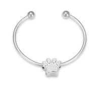 ZEZILE patte empreinte urne Bracelet pour cendres crémation bijoux pour cendres en acier inoxydable souvenir mémorial animal de compagnie cendres Bracelet pour femmes hommes
