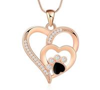 ZEZILE patte impression crémation bijoux coeur urne collier pour cendres en acier inoxydable cendres pendentif pour femmes hommes souvenir mémorial bijoux
