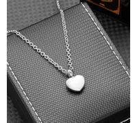 ZEZILE Pendentif urne commémorative coeur - bijoux de crémation en acier inoxydable pour cendres humaines, collier souvenir éternel pour un être cher