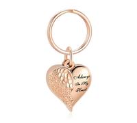 ZEZILE Porte-clés de crémation de cœur ouvrable avec des urnes pour cendres humaines/animaux de compagnie Personnaliser les cadeaux à la femme/aux hommes Memorial Keyrings Bijoux