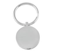 ZEZILE Porte-clés en acier inoxydable Memorial Cendres Round Charm Crémation Urne Keepsake