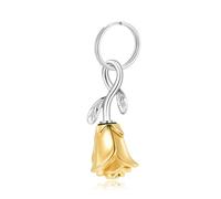 ZEZILE Rose fleur urne porte-clés crémation bijoux pour cendres, pendentif commémoratif en acier inoxydable cadeau souvenir funéraire