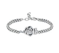 ZEZILE Rose Urnes Bracelet Pour Cendres Humaines Chaîne Ajustable Crémation Urne Bracelet Femmes Cadeau Bijoux Gravure Gratuite