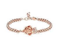 ZEZILE Rose Urnes Bracelet Pour Cendres Humaines Chaîne Ajustable Crémation Urne Bracelet Femmes Cadeau Bijoux Gravure Gratuite