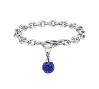ZEZILE Sphère de cristal urne lien Bracelet crémation pour humain/animal de compagnie cendres en acier inoxydable femmes bijoux commémoratif souvenir Bnagle