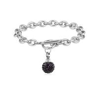 ZEZILE Sphère de cristal urne lien Bracelet crémation pour humain/animal de compagnie cendres en acier inoxydable femmes bijoux commémoratif souvenir Bnagle