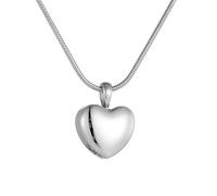 ZEZILE Toujours dans mon coeur en acier inoxydable coeur urne pendentif pour cendres humaines - Crémation bijoux souvenir commémoratif