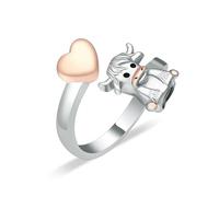 ZEZILE Urne bague pour cendres coeur en forme de crémation bijoux en acier inoxydable cendres bague souvenir bijoux commémoratifs pour femmes hommes