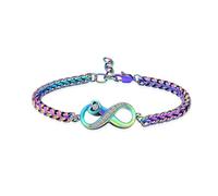 ZEZILE Urne Bracelet pour Cendre Petit Coeur Crémation Bijoux Cristal Mémorial Souvenir Réglable Urne Cendre Bracelet pour Hommes Femmes