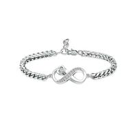 ZEZILE Urne Bracelet pour Cendre Petit Coeur Crémation Bijoux Cristal Mémorial Souvenir Réglable Urne Cendre Bracelet pour Hommes Femmes