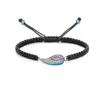 ZEZILE Urne Bracelet pour Cendres Ange Ailes Crémation Bijoux En Acier Inoxydable Cendres Pendentif Mémorial Pour Bracelet Pour Femmes Hommes