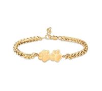 ZEZILE Urne Bracelet pour cendres Double patte impression crémation bijoux pour hommes femmes souvenir Mémorial Humain Animal de compagnie Chat chien cendres Bracelet